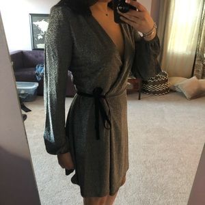 Design Lab sparkly wrap dress